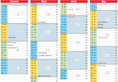 Der IG Metall-Schichtkalender 2026